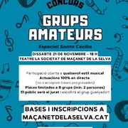 L’Escola Municipal de Música de Maçanet de la Selva impulsa un concurs de grups amateurs per Santa Cecília